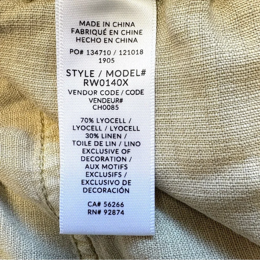 Splendid Lakeside Linen Blend Jogger Pants in Fawn Medium